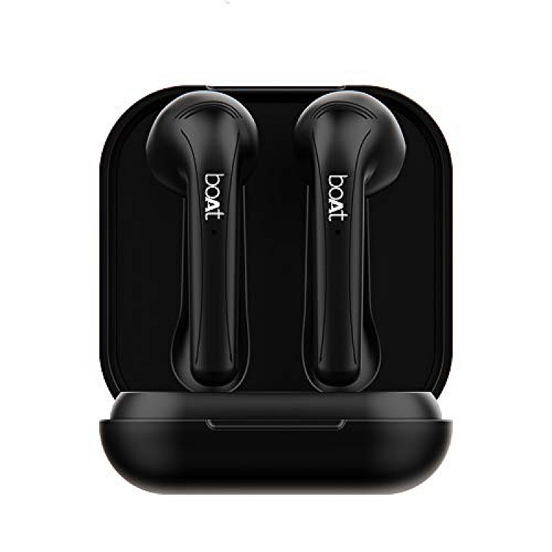 Boat Airdopes 481V2 Bluetooth Truly Wireless Earbuds with Mic(Active Black) 