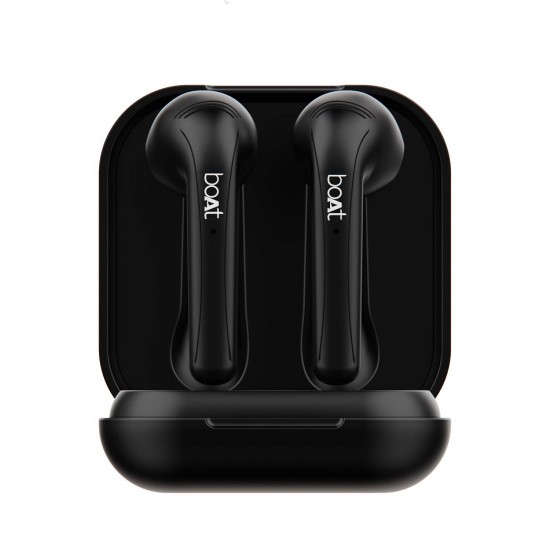 Boat Airdopes 481V2 Bluetooth Truly Wireless Earbuds with Mic(Active Black), one Size