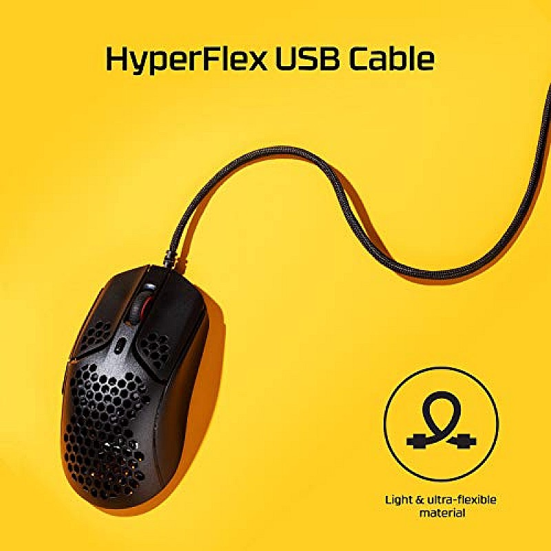 HyperX Pulsefire Haste USB Ultra Lightweight, 59g, Hex Design, Honeycomb Shell