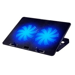 Live Tech Cyclone Laptop Cooling Pad Made with ABS Plastic with Iron Net Suitable for Laptop Size up to 15.6”
