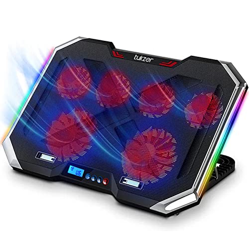 Tukzer RGB Laptop Cooling Pad, Portable Slim Quiet USB Powered Gaming Cooler Stand Chill Mat Tukzer RGB Laptop Cooling Pad, Portable Slim Quiet USB Powered Gaming Cooler Stand Chill Mat