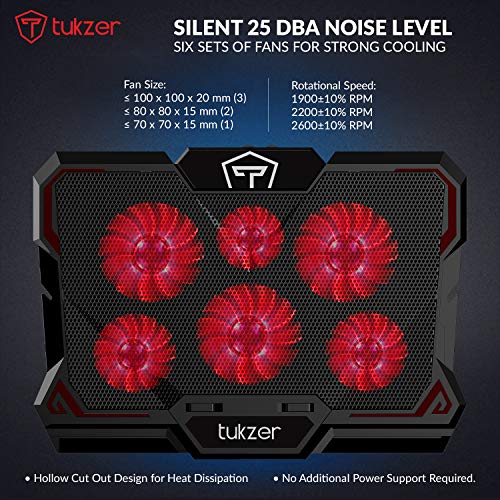 Tukzer RGB Laptop Cooling Pad, Portable Slim Quiet USB Powered Gaming Cooler Stand Chill Mat Tukzer RGB Laptop Cooling Pad, Portable Slim Quiet USB Powered Gaming Cooler Stand Chill Mat