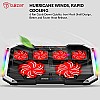 Tukzer RGB Laptop Cooling Pad, Portable Slim Quiet USB Powered Gaming Cooler Stand Chill Mat