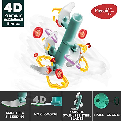 Pigeon Combo Pack of Chopper XL, Mini DOYO DT Vegetable and Fruit Chopper Plastic, Green, Transparent Pigeon Combo Pack of Chopper XL, Mini DOYO DT Vegetable and Fruit Chopper Plastic, Green, Transparent