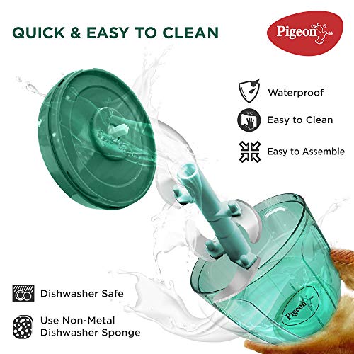 Pigeon Combo Pack of Chopper XL, Mini DOYO DT Vegetable and Fruit Chopper Plastic, Green, Transparent Pigeon Combo Pack of Chopper XL, Mini DOYO DT Vegetable and Fruit Chopper Plastic, Green, Transparent