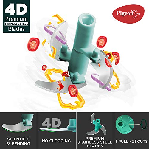 Pigeon Combo Pack of Chopper XL, Mini DOYO DT Vegetable and Fruit Chopper Plastic, Green, Transparent Pigeon Combo Pack of Chopper XL, Mini DOYO DT Vegetable and Fruit Chopper Plastic, Green, Transparent