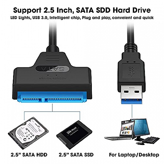 Sounce USB 3.0 SATA III Hard Drive Adapter Cable