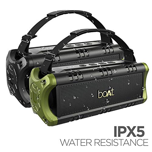 boAt Stone 1400 Mini 18W Bluetooth Speaker with Upto 6 hours Playback, IPX5 Water Resistance, Type C Charging, TWS feature((Active Black) boAt Stone 1400 Mini 18W Bluetooth Speaker with Upto 6 hours Playback, IPX5 Water Resistance, Type C Charging, TWS feature((Active Black)