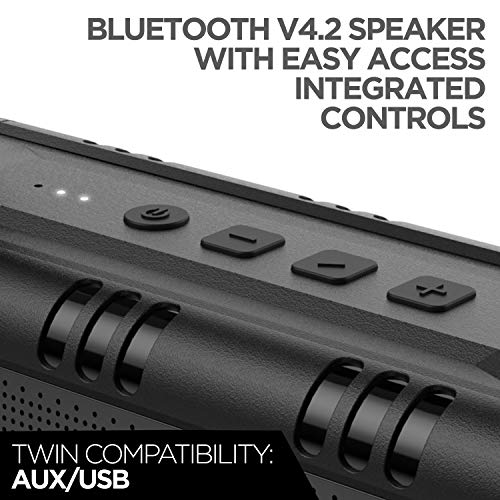 boAt Stone 1400 Mini 18W Bluetooth Speaker with Upto 6 hours Playback, IPX5 Water Resistance, Type C Charging, TWS feature((Active Black) boAt Stone 1400 Mini 18W Bluetooth Speaker with Upto 6 hours Playback, IPX5 Water Resistance, Type C Charging, TWS feature((Active Black)