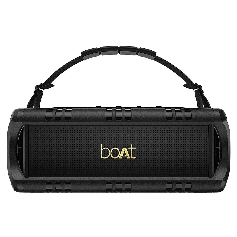 boAt Stone 1400 Mini 18W Bluetooth Speaker with Upto 6 hours Playback, IPX5 Water Resistance, Type C Charging, TWS feature((Active Black)