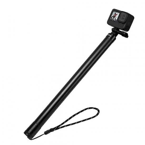 TELESIN 118"/3 Meters Ultra Long Selfie Stick for GoPro Max Hero 9 8 7 6 5 4 3+, Insta 360 One R One X, DJI Osmo Black