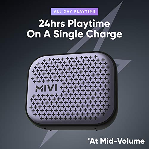Mivi Roam 2 Bluetooth 5W Portable Speaker,24 Hours Playtime Black Mivi Roam 2 Bluetooth 5W Portable Speaker,24 Hours Playtime Black