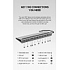 Belkin USB C Hub, 11-in-1 MultiPort Adapter Dock 