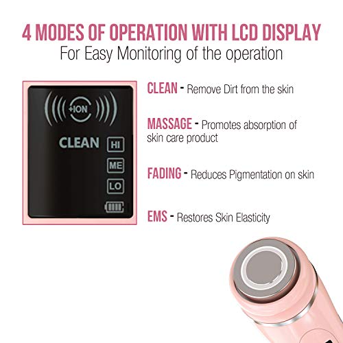 Havells SC5065 Multifunction Face, Skin Care Device, for Cleaning Massaging Pink Havells SC5065 Multifunction Face, Skin Care Device, for Cleaning Massaging Pink