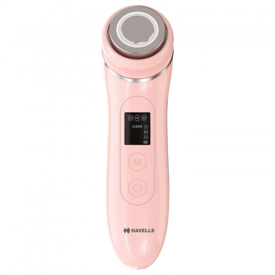 Havells SC5065 Multifunction Face, Skin Care Device, for Cleaning & Massaging, Reduces Pigmentation Pink