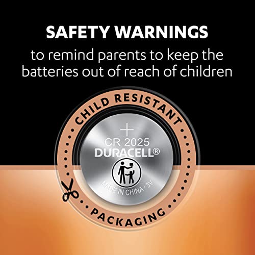 Duracell CR2025 3V Lithium Coin Battery, 20 pcs, 2025 Coin Button-Cell-Battery-DL2025 Duracell CR2025 3V Lithium Coin Battery, 20 pcs, 2025 Coin Button-Cell-Battery-DL2025