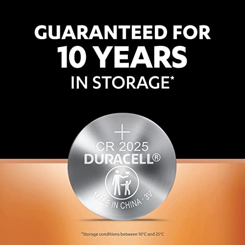 Duracell CR2025 3V Lithium Coin Battery, 20 pcs, 2025 Coin Button-Cell-Battery-DL2025 Duracell CR2025 3V Lithium Coin Battery, 20 pcs, 2025 Coin Button-Cell-Battery-DL2025