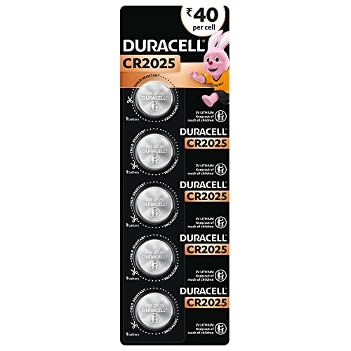 Duracell CR2025 3V Lithium Coin Battery, 20 pcs, 2025 Coin Button-Cell-Battery-DL2025 Duracell CR2025 3V Lithium Coin Battery, 20 pcs, 2025 Coin Button-Cell-Battery-DL2025
