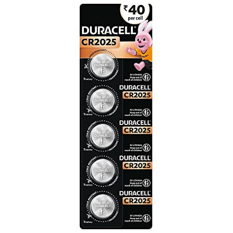 Duracell CR2025 3V Lithium Coin Battery, 20 pcs, 2025 Coin Button Cell Battery, DL2025