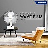 Crompton Wave Plus 400-mm (16 inch) High Speed Oscillating Table Fan for Home and Kitchen (KD White)