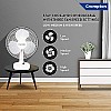 Crompton Wave Plus 400-mm (16 inch) High Speed Oscillating Table Fan for Home and Kitchen (KD White)