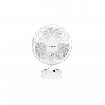 Crompton Wave Plus 400-mm (16 inch) High Speed Oscillating Table Fan for Home and Kitchen (KD White)