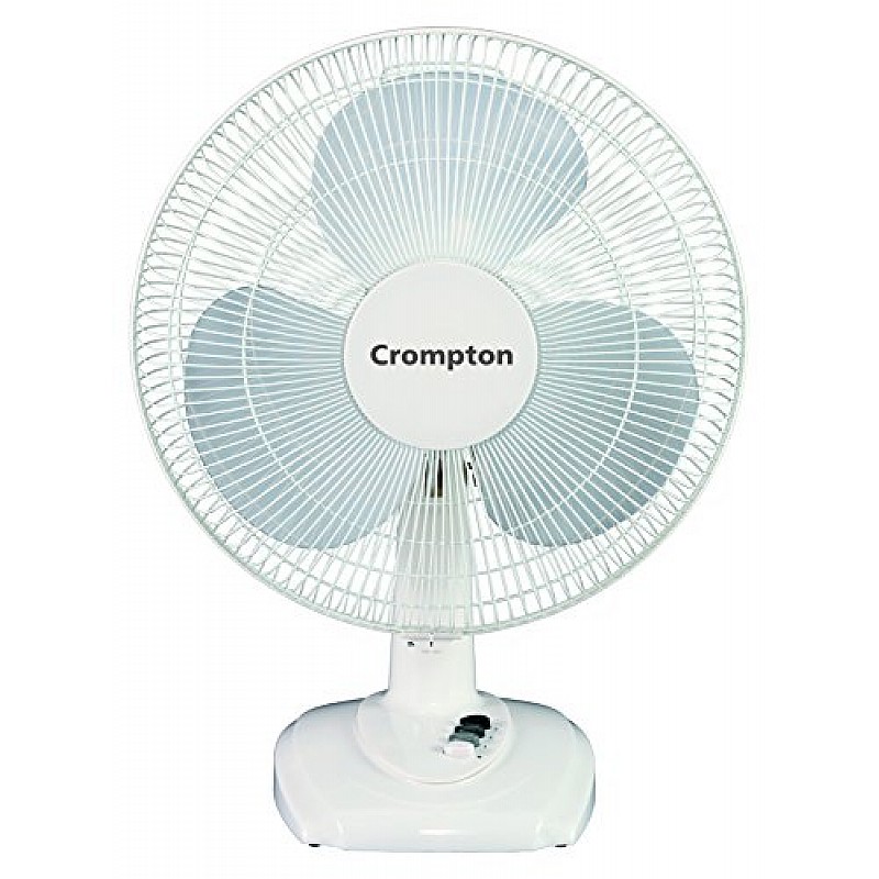 Crompton Wave Plus 400-mm (16 inch) High Speed Oscillating Table Fan for Home and Kitchen (KD White)