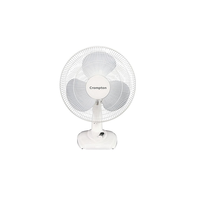 Crompton Wave Plus 400-mm (16 inch) High Speed Oscillating Table Fan for Home and Kitchen (KD White)