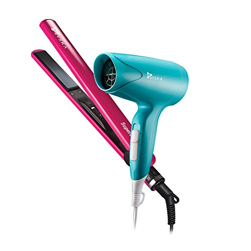 Syska CPF6800 Hair Dryer and Hair Straightener Female Combo Pack (Multicolour) Syska CPF6800 Hair Dryer and Hair Straightener Female Combo Pack (Multicolour)