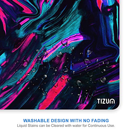 Tizum Mouse Pad Computer Mouse Mat with Anti-Slip Rubber Base & Smooth Mouse Control with Spill-Resistant Surface for Laptop (Multicolor) Tizum Mouse Pad Computer Mouse Mat with Anti-Slip Rubber Base & Smooth Mouse Control with Spill-Resistant Surface for Laptop (Multicolor)