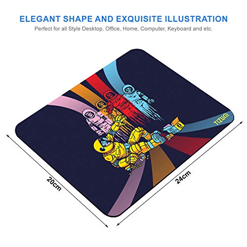 Tizum Mouse Pad Computer Mouse Mat with Anti-Slip Rubber Base & Smooth Mouse Control with Spill-Resistant Surface for Laptop (Multicolor) Tizum Mouse Pad Computer Mouse Mat with Anti-Slip Rubber Base & Smooth Mouse Control with Spill-Resistant Surface for Laptop (Multicolor)