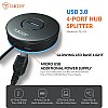 Tukzer 4-Ports USB A to USB 3.0 HUB with High-Speed Data Transfer & Fast Charging| Compatible for MacBook, Mac Mini, iMac Pro (Black)