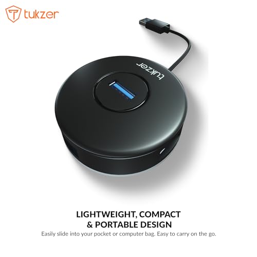 Tukzer 4-Ports USB A to USB 3.0 HUB with High-Speed Data Transfer & Fast Charging| Compatible for MacBook, Mac Mini, iMac Pro (Black) Tukzer 4-Ports USB A to USB 3.0 HUB with High-Speed Data Transfer & Fast Charging| Compatible for MacBook, Mac Mini, iMac Pro (Black)
