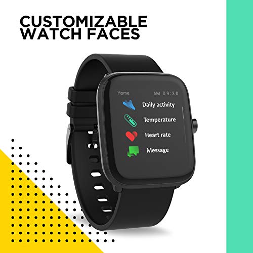 FLiX Beetel S1 Bluetooth Smart Watch, IPX 68 Rated Water and Dust Resistant Smart watch Black FLiX Beetel S1 Bluetooth Smart Watch, IPX 68 Rated Water and Dust Resistant Smart watch Black