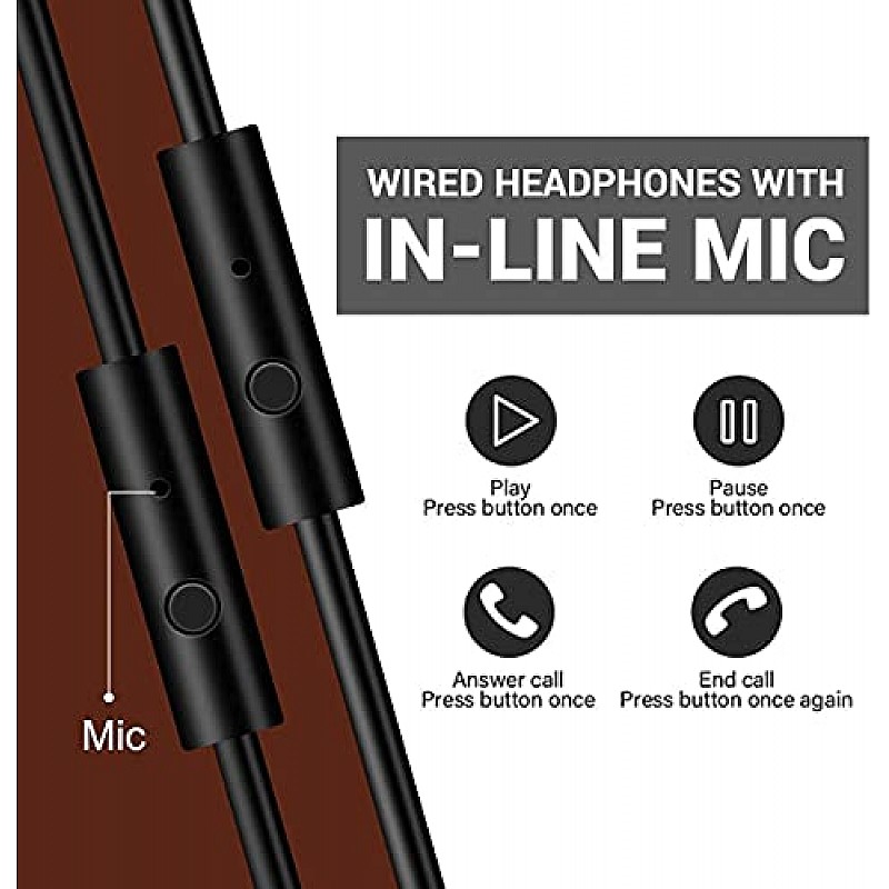 OneOdio A71 Over Ear Headphones with Mic, On-Line Volume & Share-Port Headsets for Gaming Office Phone Call