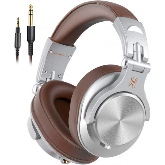 OneOdio A71 Over Ear Headphones with Mic, On-Line Volume & Share-Port Headsets for Gaming Office Phone Call