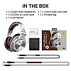 OneOdio A71 Over Ear Headphones with Mic, On-Line Volume & Share-Port Headsets for Gaming Office Phone Call