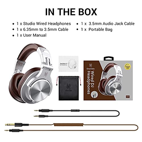 OneOdio A71 Over Ear Headphones with Mic, On-Line Volume & Share-Port Headsets for Gaming Office Phone Call OneOdio A71 Over Ear Headphones with Mic, On-Line Volume & Share-Port Headsets for Gaming Office Phone Call