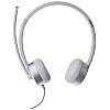 Lenovo 100 Wired On Ear Headphones with Mic (Cloud Grey)-