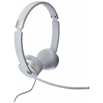 Lenovo 100 Wired On Ear Headphones with Mic (Cloud Grey)