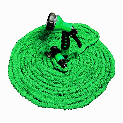 AIRTREE Car & Bike Cleaning Expandable Water Hose Reel 5mtr with Soft Grip 7 Function Spray Gun AIRTREE Car & Bike Cleaning Expandable Water Hose Reel 5mtr with Soft Grip 7 Function Spray Gun