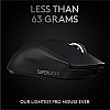 Logitech G PRO X Superlight Wireless USB Gaming Mouse, Ultra Lightweight 63 g, Hero 25K Sensor Black