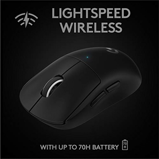 Logitech G PRO X Superlight Wireless USB Gaming Mouse, Ultra Lightweight 63 g, Hero 25K Sensor Black