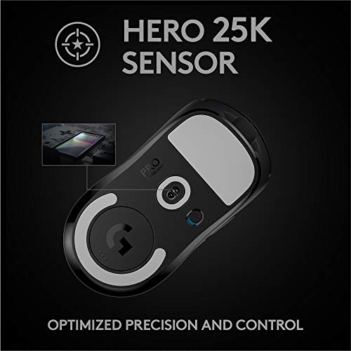 Logitech G PRO X Superlight Wireless USB Gaming Mouse, Ultra Lightweight 63 g, Hero 25K Sensor Black Logitech G PRO X Superlight Wireless USB Gaming Mouse, Ultra Lightweight 63 g, Hero 25K Sensor Black