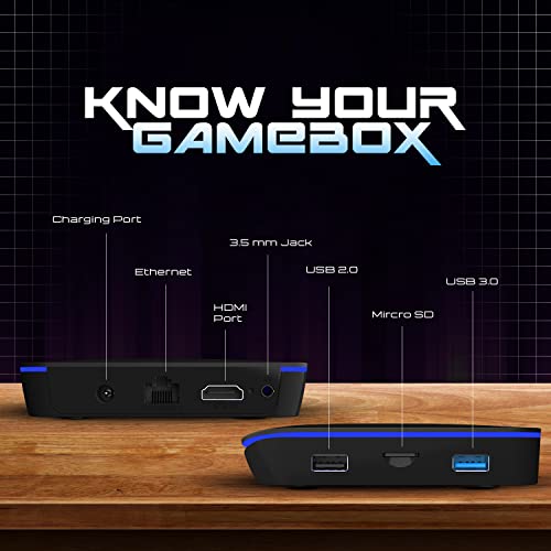 EvoFox Game Box TV Gaming Console With Smart Remote and Game Controller 4 GB RAM, 32 GB Storage 3D GPU, 4-Core Processor Coal Black EvoFox Game Box TV Gaming Console With Smart Remote and Game Controller 4 GB RAM, 32 GB Storage 3D GPU, 4-Core Processor Coal Black