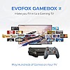 EvoFox Game Box TV Gaming Console With Smart Remote and Game Controller 4 GB RAM, 32 GB Storage 3D GPU, 4-Core Processor Coal Black