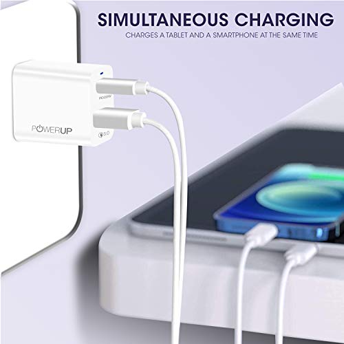 Powerup stay charged 20W Dual Port USB Wall Charge Adapter for Smartphones/Tablet with BIS Certified in-Built Auto-Detect Technology. Powerup stay charged 20W Dual Port USB Wall Charge Adapter for Smartphones/Tablet with BIS Certified in-Built Auto-Detect Technology.