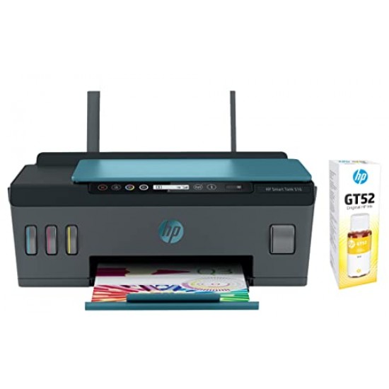 HP Smart Tank 516 All-in-One Multi-function WiFi Color Inkjet Printer Blue, Black