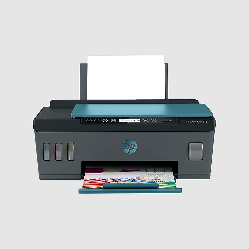 HP Smart Tank 516 All-in-One Multi-function WiFi Color Inkjet Printer Blue, Black