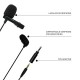 JBL Commercial CSLM20 Auxiliary Omnidirectional Lavalier Microphone, Earphone For calls, Video Conferences, And Monitoring, Black, Small